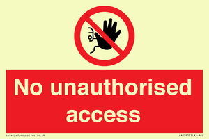 No unauthorised access